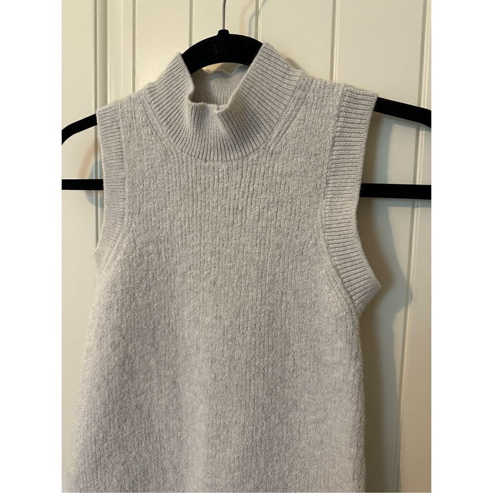 Babaton Aritzia Cream Knit Merino Wool Mini Dress Size L (Fits Like a Small) - Picture 2 of 6